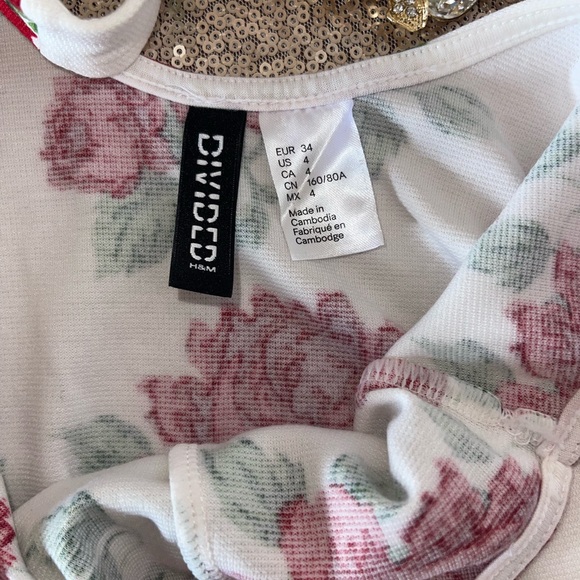 Spring Floral Roses Mini Dress - Picture 5 of 5